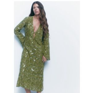 Zara PRINTED DRESS LIMITED EDITION